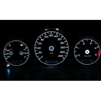 Φωτιζόμενα όργανα για Mercedes ML W163 (1998-2003) - λευκό