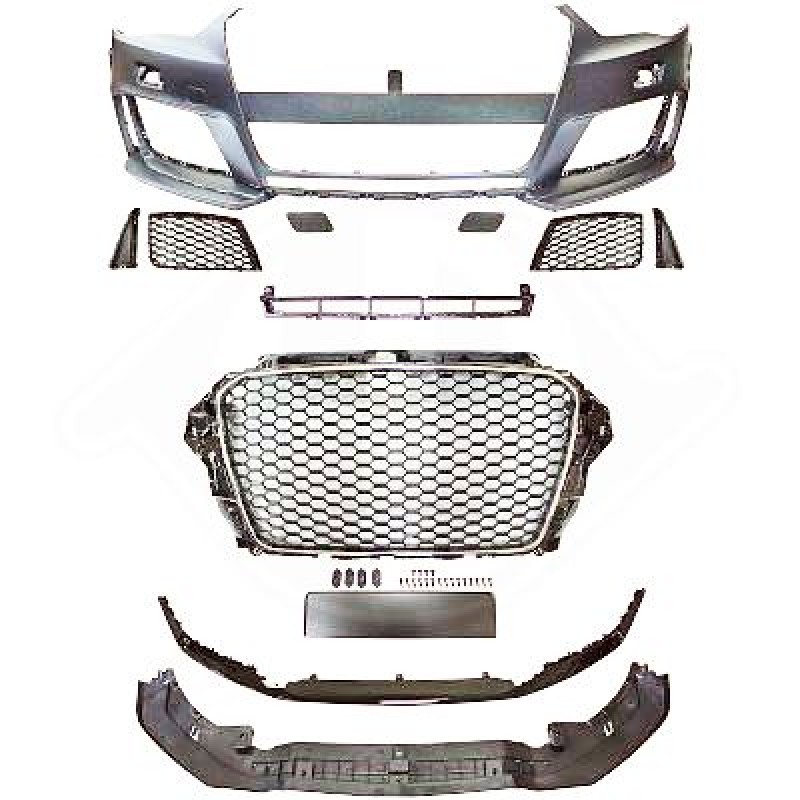 Προφυλακτήρας εμπρός για Audi A3 (2012-2015) - RS3 design χωρίς parktronic