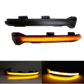 Τρεχούμενα led φλας για καθρέφτες για VW Golf 7 / Sportsvan / Touran (2010+) - φιμέ - σετ 2τμχ.