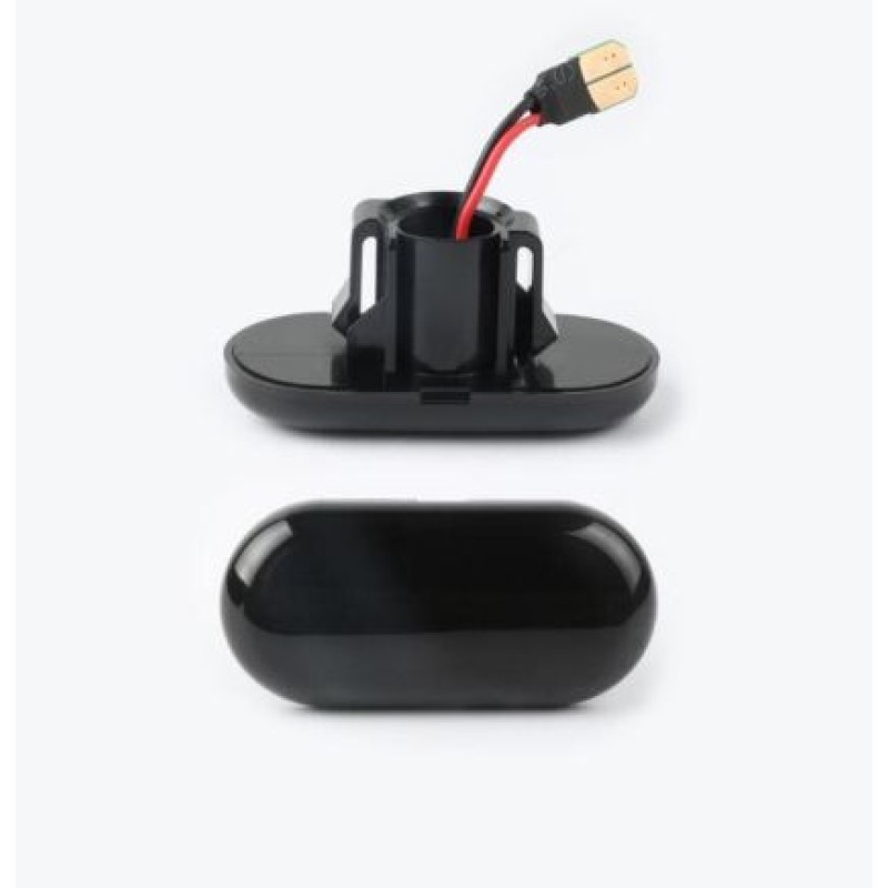 Led φλας φτερού Dacia Duster 1 (2008-2017), Lodgy, Dokker 1 (2008 - 2012) - φιμέ με τρεχούμενο φλας - σετ 2τμχ.