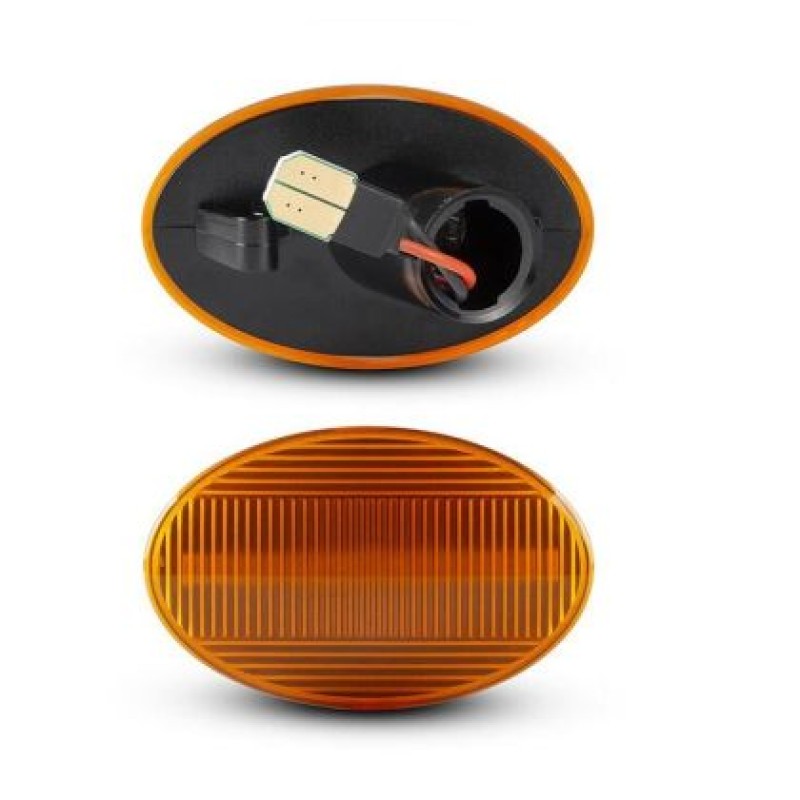 Led φλας φτερού Opel Astra F / Corsa B, C / Tigra A (1991-1999) - φιμέ με τρεχούμενο φλας - σετ 2τμχ.