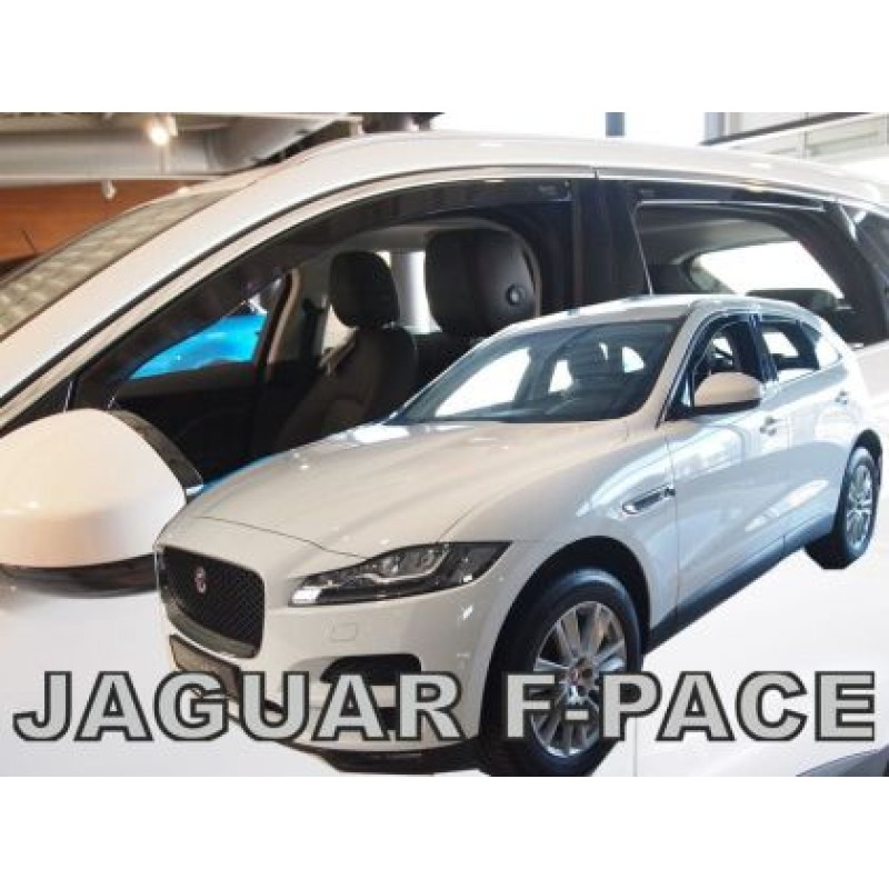 Ανεμοθραύστες Jaguar F-PACE 5D (2016-2025) - 4 τμχ. εμπρός και πίσω, Heko