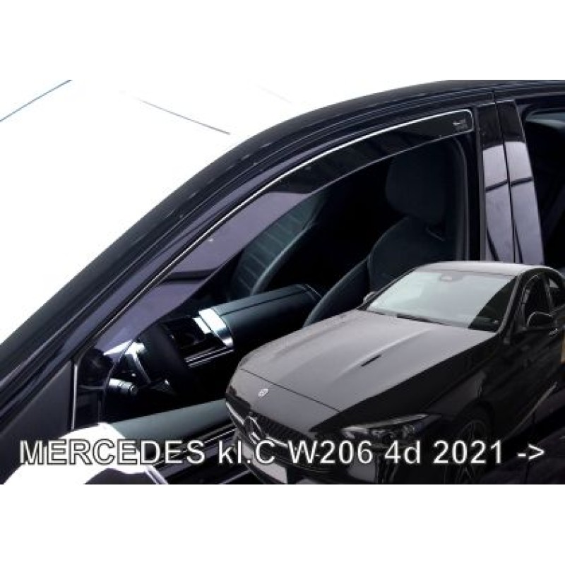 Ανεμοθραύστες για Mercedes C W206 4D (2021+) - 2 τμχ. εμπρός Ανεμοθραύστες για Mercedes C W206 4D (2021+) - 2 τμχ. εμπρός