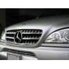 Μάσκα Mercedes ML W163 (W164 design) (1998-2005) -μαύρη με πλαίσιο χρωμίου
