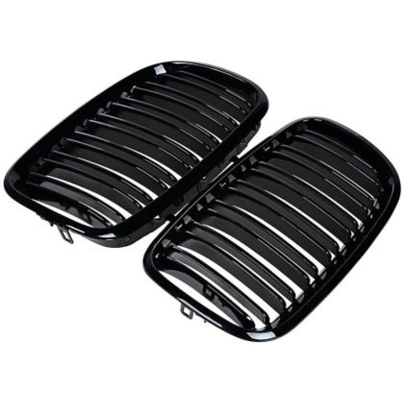 Μάσκα BMW X5 E70 (2006-2013) / X6 E71 (2007-2014) - διπλές γυαλιστερές - 2τμχ.