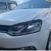 Φρυδάκια φαναριών Vw Polo (2011-2017) - μαύρα γυαλιστερά