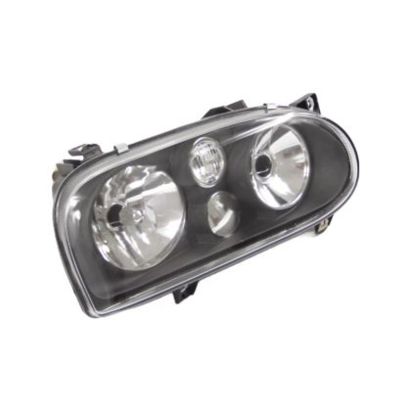 Φανάρια εμπρός Vw Golf 3 - R32 με ανακλαστήρες ΜΚ4 design μαύρα, χωρίς λάμπες - σετ 2τμχ.