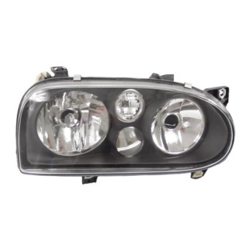 Φανάρια εμπρός Vw Golf 3 - R32 με ανακλαστήρες ΜΚ4 design μαύρα, χωρίς λάμπες - σετ 2τμχ.