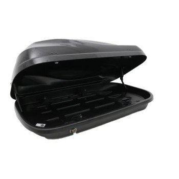 Μπαγκαζιέρα οροφής Junior Altro 140x90x38cm με μονό άνοιγμα με κλειδί, 370 λίτρα - μαύρη γυαλιστερή Μπαγκαζιέρα οροφής Junior Altro 140x90x38cm με μονό άνοιγμα με κλειδί, 370 λίτρα - μαύρη γυαλιστερή