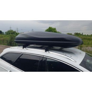 Μπαγκαζιέρα οροφής Junior Altro 185x80x41cm με διπλό άνοιγμα με κλειδί, 460 λίτρα - μαύρη Μπαγκαζιέρα οροφής Junior Altro 185x80x41cm με διπλό άνοιγμα με κλειδί, 460 λίτρα - μαύρη