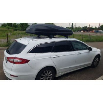 Μπαγκαζιέρα οροφής Junior Altro 185x80x41cm με διπλό άνοιγμα με κλειδί, 460 λίτρα - μαύρη Μπαγκαζιέρα οροφής Junior Altro 185x80x41cm με διπλό άνοιγμα με κλειδί, 460 λίτρα - μαύρη