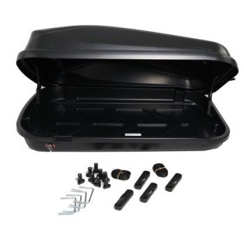 Μπαγκαζιέρα οροφής Junior Easy 132x78x36cm με μονόπλευρο άνοιγμα και κλειδί, 320 λίτρα - μαύρη Μπαγκαζιέρα οροφής Junior Easy 132x78x36cm με μονόπλευρο άνοιγμα και κλειδί, 320 λίτρα - μαύρη