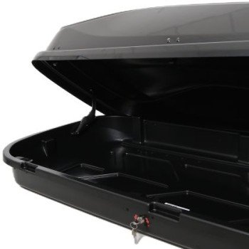 Μπαγκαζιέρα οροφής Junior Easy 180x78x40cm με μονόπλευρο άνοιγμα και κλειδί, 430 λίτρα - μαύρη Μπαγκαζιέρα οροφής Junior Easy 180x78x40cm με μονόπλευρο άνοιγμα και κλειδί, 430 λίτρα - μαύρη