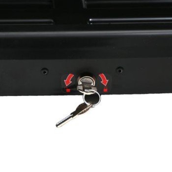 Μπαγκαζιέρα οροφής Junior Altro 185x80x41cm με διπλό άνοιγμα με κλειδί, 460 λίτρα - μαύρη Μπαγκαζιέρα οροφής Junior Altro 185x80x41cm με διπλό άνοιγμα με κλειδί, 460 λίτρα - μαύρη