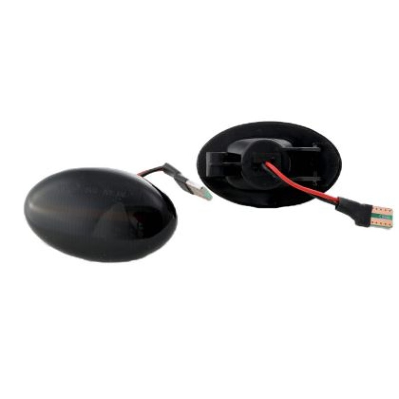 Led φλας φτερού Smart Fortwo W450 (1998-2007), Vito (2003+), A-Class W168 (1997-2001) - φιμέ με τρεχούμενο φλας - σετ 2τμχ.