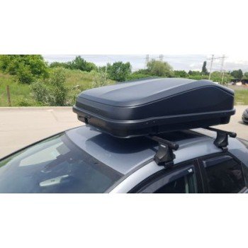 Μπαγκαζιέρα οροφής Junior Easy 132x78x36cm με μονόπλευρο άνοιγμα και κλειδί, 320 λίτρα - μαύρη Μπαγκαζιέρα οροφής Junior Easy 132x78x36cm με μονόπλευρο άνοιγμα και κλειδί, 320 λίτρα - μαύρη