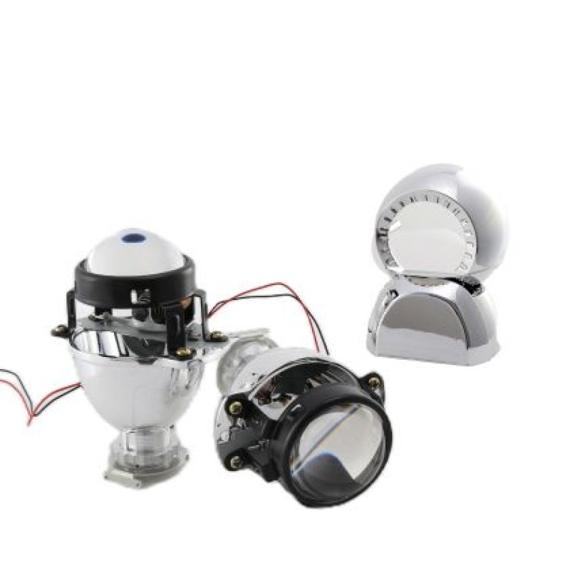 Bi xenon προτζέκτορες 2'' για ενσωμάτωση Morimoto Mini - σετ με 2 καπάκια οβάλ
