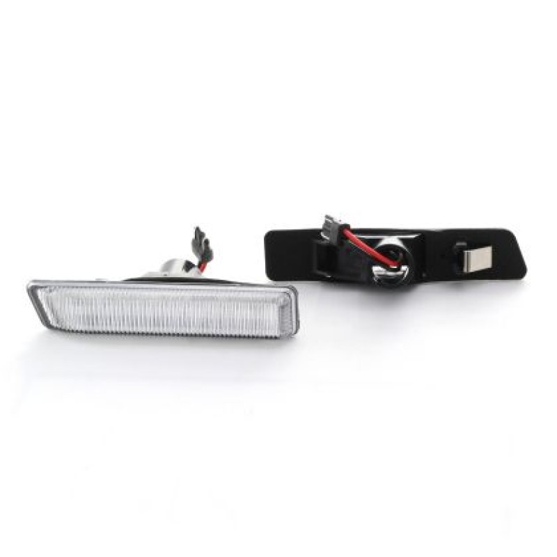Led φλας φτερού BMW E36 / E53 (1999-2006) - χρωμίου με τρεχούμενο φλας - σετ 2τμχ.