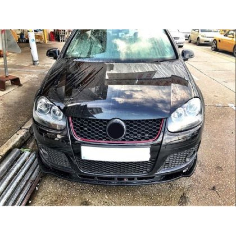 Spoiler προφυλακτήρα Vw Golf 5 (2004-2009) GTI- μαύρο γυαλιστερό