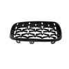 Μάσκα BMW X5 F15 / X6 F16 (2013+) - γυαλιστερή - Diamond design χρωμίου/μαύρη - 2 τμχ.