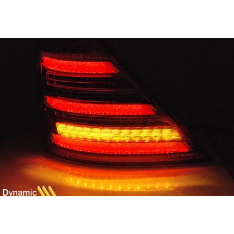 Πίσω φανάρια led Mercedes W221 S-class (2005-2011) - facelift design με τρεχούμενο φλας - σετ 2τμχ.