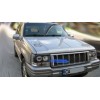Φανάρια εμπρός Jeep Grand Cherokee (1993-1998) angel eyes - μαύρα , με λάμπες (Η1) - σετ 2τμχ.