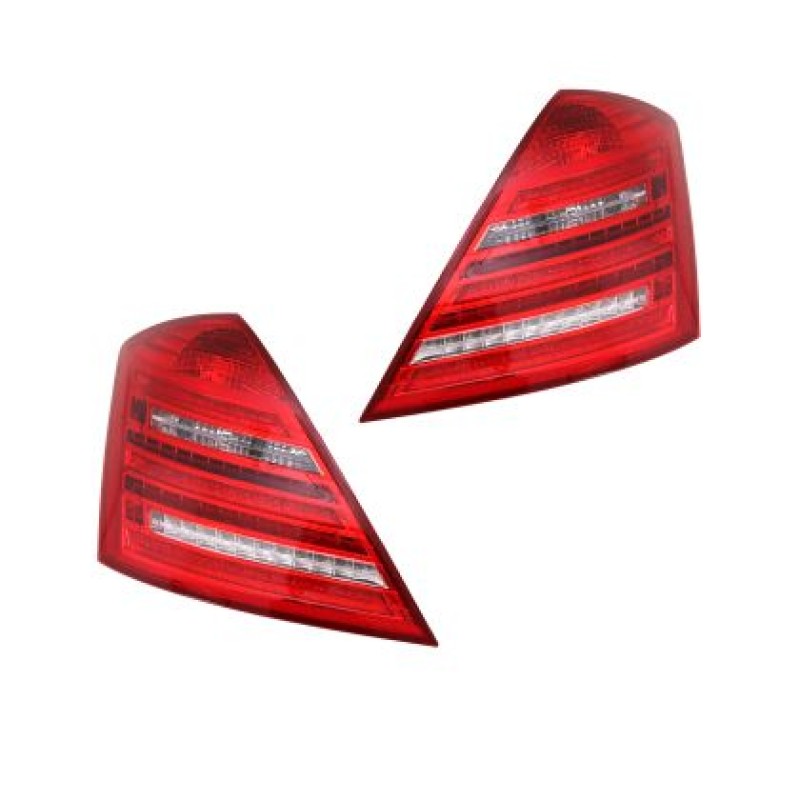 Πίσω φανάρια led Mercedes W221 S-class (2005-2011) - facelift design με τρεχούμενο φλας - σετ 2τμχ.