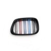 Καρδιές μάσκας BMW E39 (1995-2003) με διπλή γρίλια - tri color - 2τμχ.