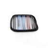Καρδιές μάσκας BMW E39 (1995-2003) με διπλή γρίλια - tri color - 2τμχ.