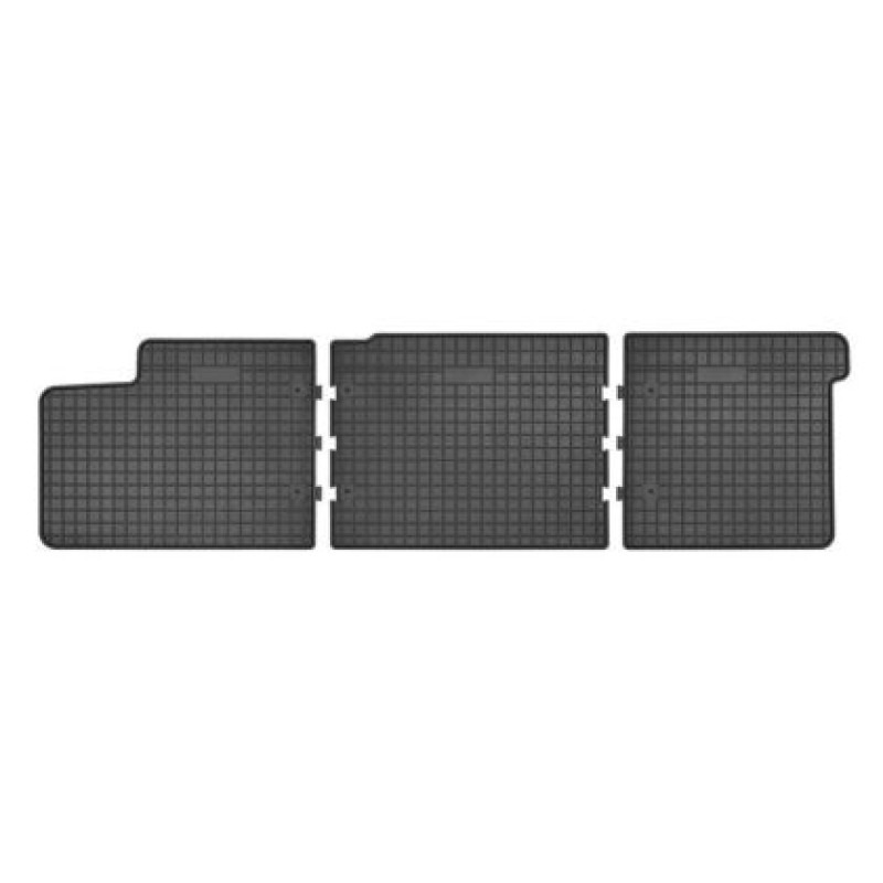 Λαστιχένια πατάκια VW Transporter T5 T6 (2003-2019) - 3 θέσιο για τα πίσω καθίσματα - 3τμχ.