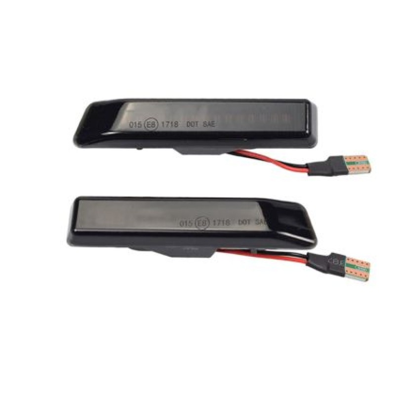 Led φλας φτερού BMW E36(1996-1999) / X5 E53 - φιμέ με τρεχούμενο φλας - σετ 2τμχ.