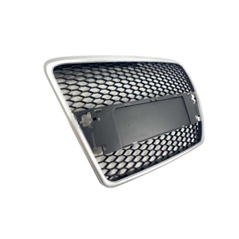 Μάσκα Audi A6 4F (2004-2008) - με πλαίσιο χρωμίου RS Look, χωρίς σήμα