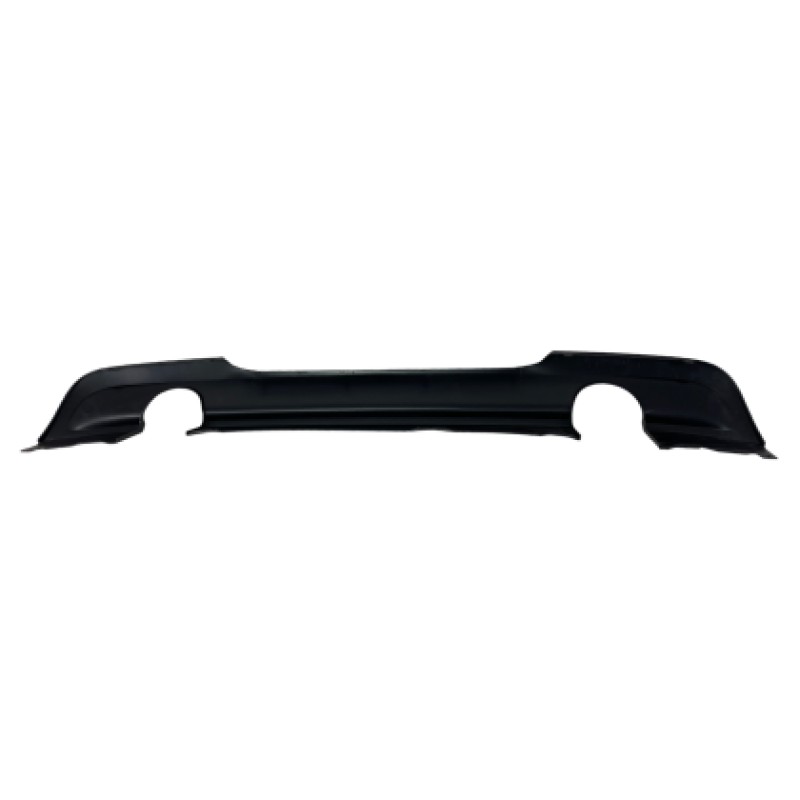 Diffuser προφυλακτήρα BMW E90 - M pack design διπλό για μονή εξάτμιση