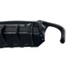 Diffuser προφυλακτήρα BMW F10 - M-Perfomace design διπλό για διπλές εξατμίσεις