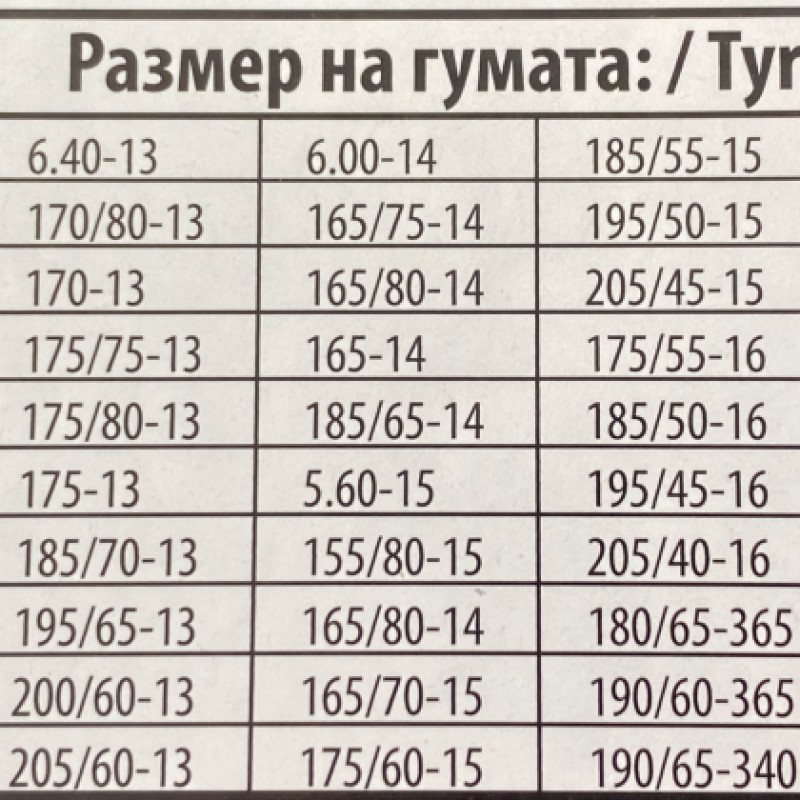 Αντιολισθητικές αλυσίδες (μέγεθος 60) για 13'', 14'', 15'' ζάντες - σετ 2τμχ.