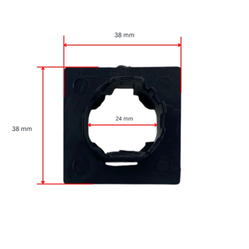 Βάσεις parktronic BMW E60 προφυλακτήρα 24mm - 4τμχ. τετράγωνες