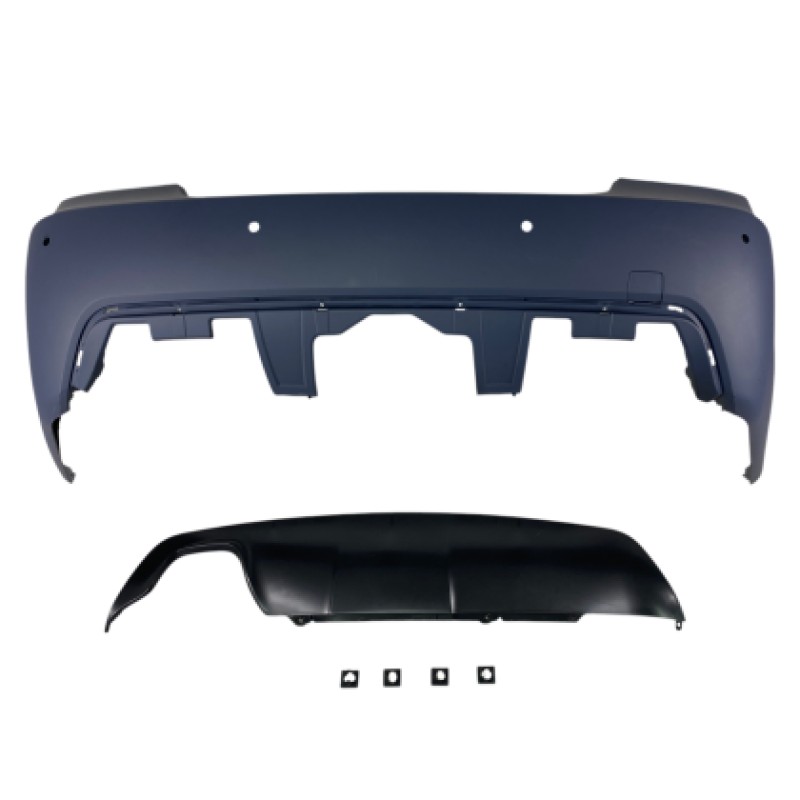 Πίσω προφυλακτήρας BMW E60 sedan (2003-2007) - M pack design με ανοίγματα parktronic 24mm