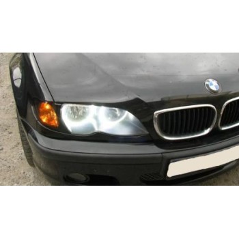 Δαχτυλίδια angel eyes για  BMW E46 (1998-2005) με 60 led - Λευκό χρώμα