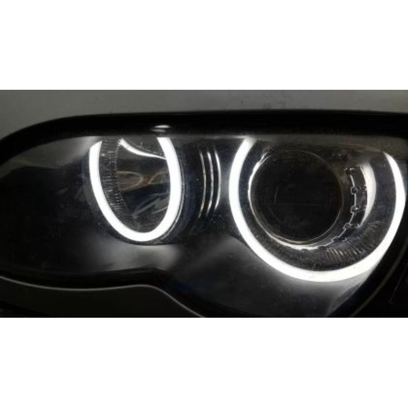 Δαχτυλίδια angel eyes για  BMW E46 coupe (1998-2003) / BMW E46 Sedan, Combi (1998-2005) - lightbar design - Λευκό χρώμα