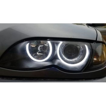 Δαχτυλίδια angel eyes για  BMW E46 coupe (1998-2003) / BMW E46 Sedan, Combi (1998-2005) - lightbar design - Λευκό χρώμα