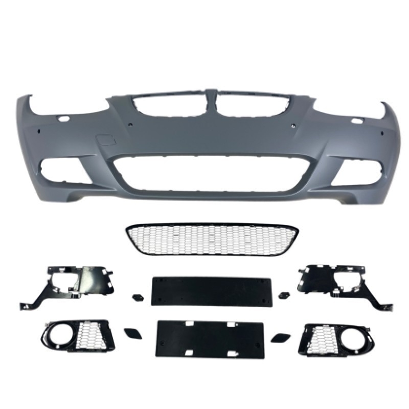 Προφυλακτήρας εμπρός BMW E92 (2006-2009) M pack design με ανοίγματα parktronic και πιτσιλίθρες