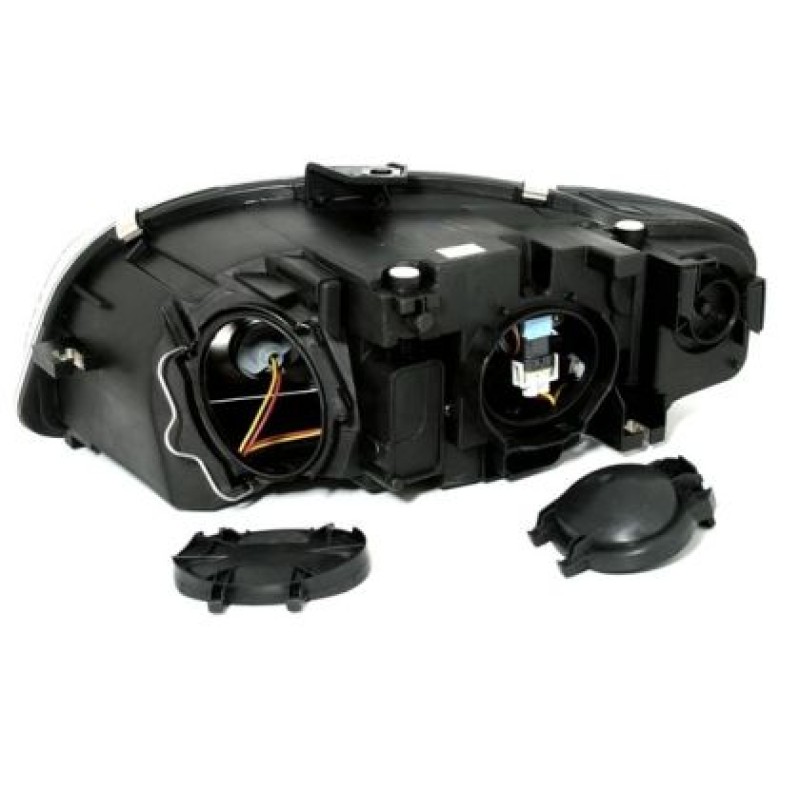 Φανάρια εμπρός led για Audi A4 B7 (2004-2008) - chrome ,μαύρα , με λάμπες (Η1) - σετ 2τμχ. Φανάρια εμπρός led για Audi A4 B7 (2004-2008) - chrome ,μαύρα , με λάμπες (Η1) - σετ 2τμχ.