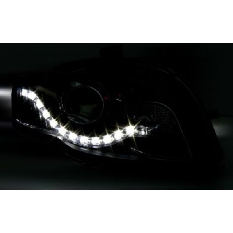 Φανάρια εμπρός led για Audi A4 B7 (2004-2008) - chrome ,μαύρα , με λάμπες (Η1) - σετ 2τμχ. Φανάρια εμπρός led για Audi A4 B7 (2004-2008) - chrome ,μαύρα , με λάμπες (Η1) - σετ 2τμχ.