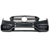 Προφυλακτήρας εμπρός Mercedes C-class W205 (2014+) - AMG look - με diffuser και μπούκες