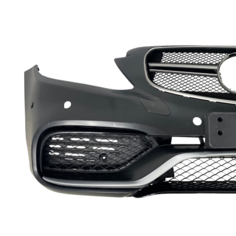 Προφυλακτήρας εμπρός Mercedes C-class W205 (2014+) - AMG look - με diffuser και μπούκες