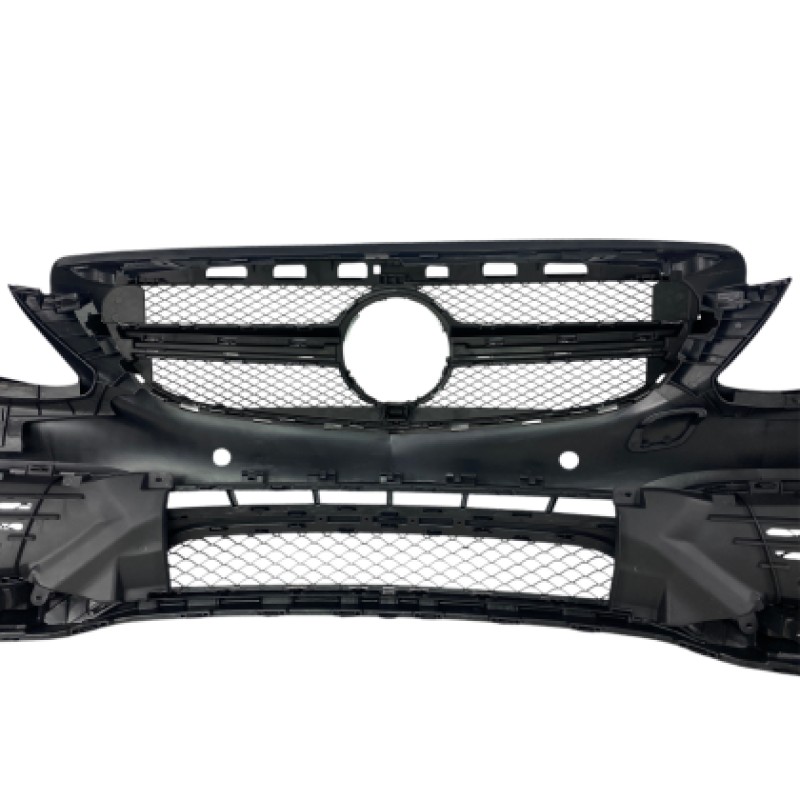 Προφυλακτήρας εμπρός Mercedes C-class W205 (2014+) - AMG look - με diffuser και μπούκες