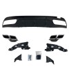 Προφυλακτήρας εμπρός Mercedes C-class W205 (2014+) - AMG look - με diffuser και μπούκες