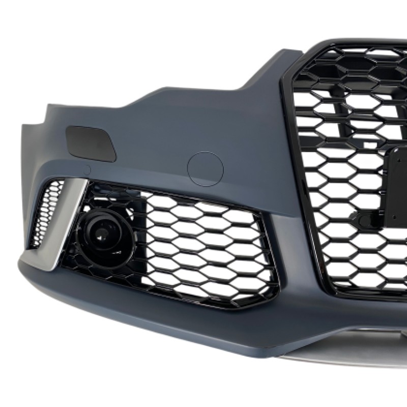 Προφυλακτήρας εμπρός Audi A6 (2011-2014) - RS6 Design με ανοίγματα parktronic και πιτσιλίθρες