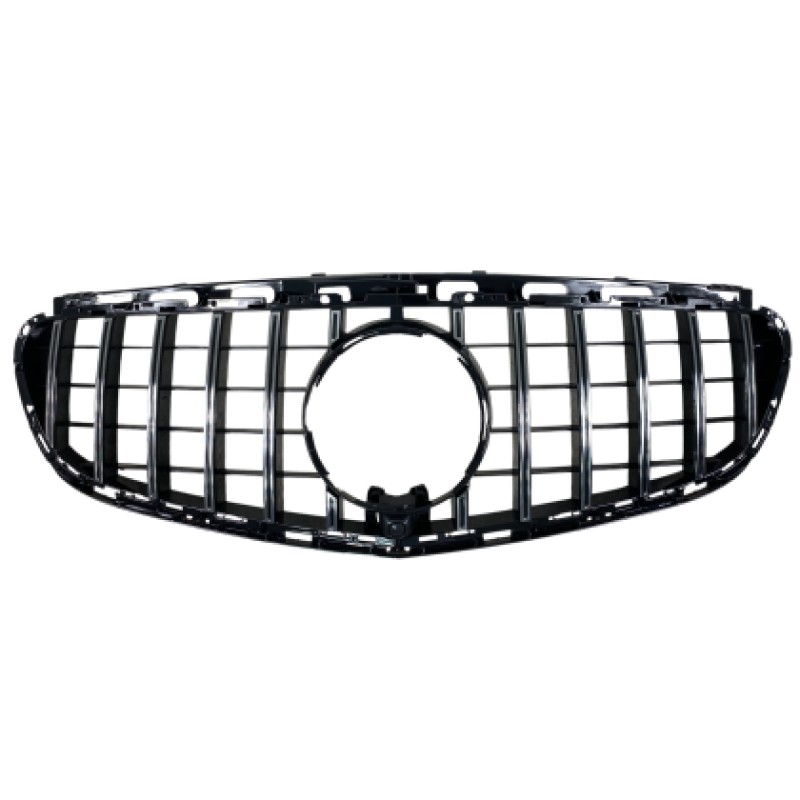 Μάσκα Mercedes W212 E-class (2014-2015) chrome/black - GT