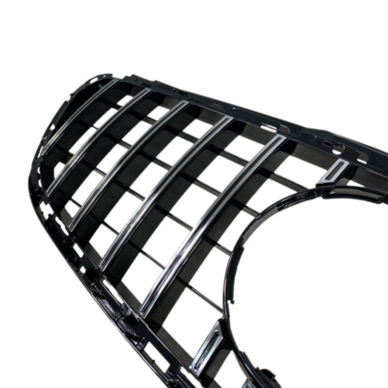 Μάσκα Mercedes W212 E-class (2014-2015) chrome/black - GT
